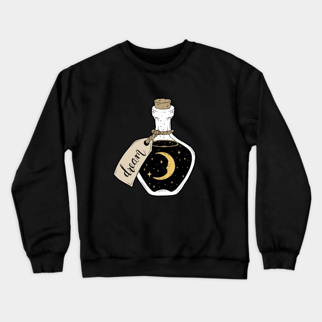 Dream in a bottle Crewneck Sweatshirt by valentinahramov